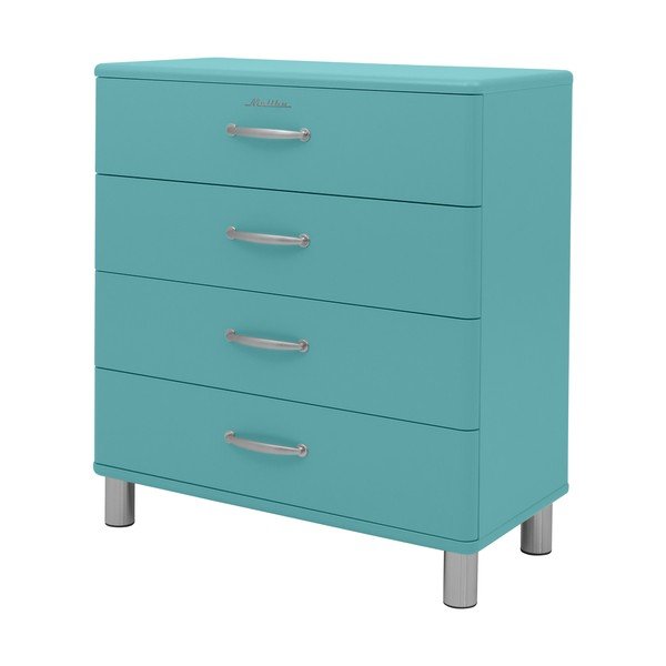 Tyrkysová vysoká komoda 86x92 cm Malibu - Tenzo-image-1