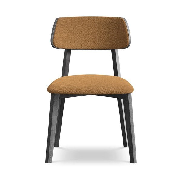 Jídelní židle z masivního dřeva v terakotové barvě Niu – Makamii-image-1