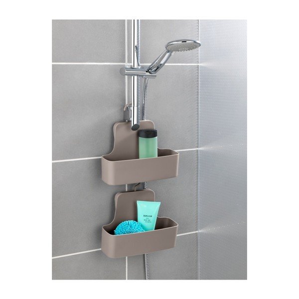 Béžová závěsná polička do sprchy Wenko Barcelona-image-1
