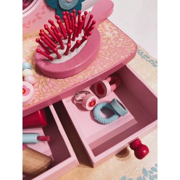 Dětský dřevěný toaletní stolek Djeco Flora-image-2