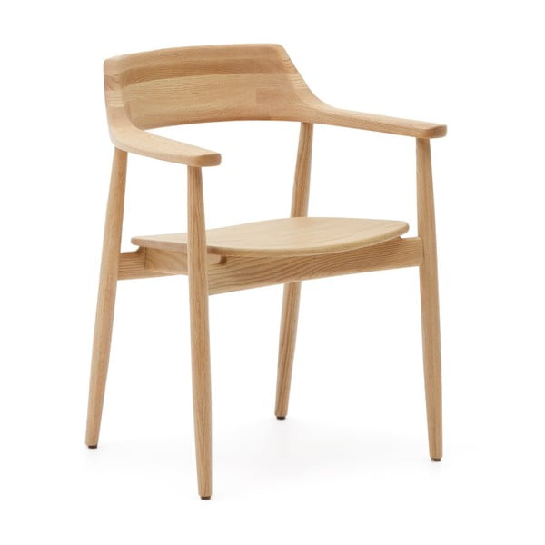 Jídelní židle z dubového dřeva v přírodní barvě Fondes – Kave Home