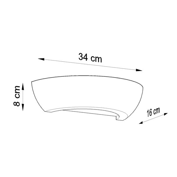 Nástěnné keramické svítidlo Sollux Arto-image-3