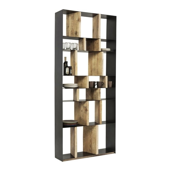 Knihovna z recyklovaného borovicového dřeva Kare Design Storm-image-1