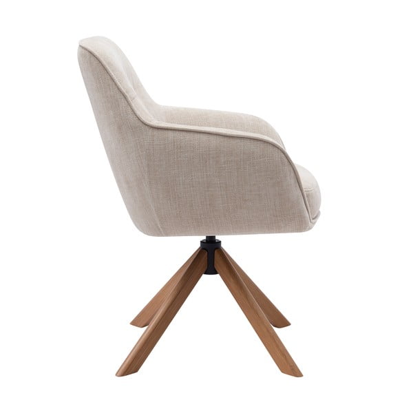 Krémová čalouněná jídelní křesla v sadě 2 ks Avola – Unique Furniture-image-1