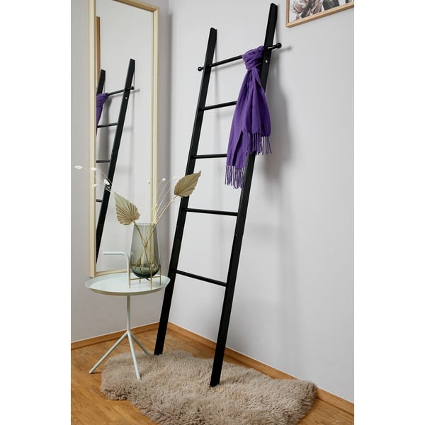 Černý bambusový žebřík na ručníky Wenko Suri-image-1