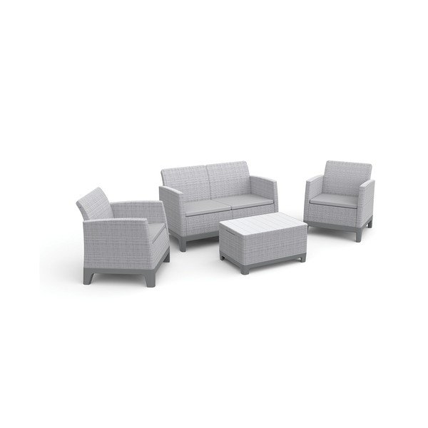 Světle šedý zahradní lounge set pro 4 Scandi Forma – Keter-image-2