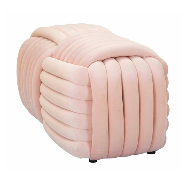 Světle růžová sametová lavice Softy – Mauro Ferretti-image-4