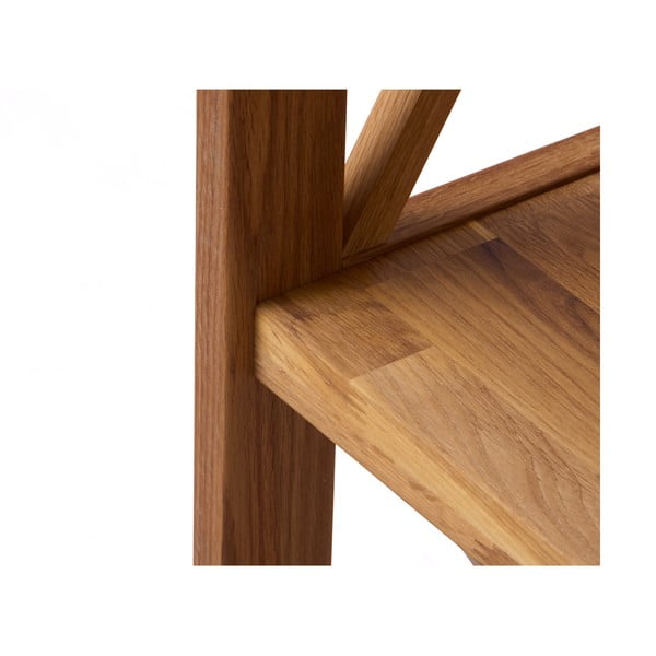 Regál z dubového dřeva v přírodní barvě 70x161 cm X-Shelf – Unique Furniture-image-3