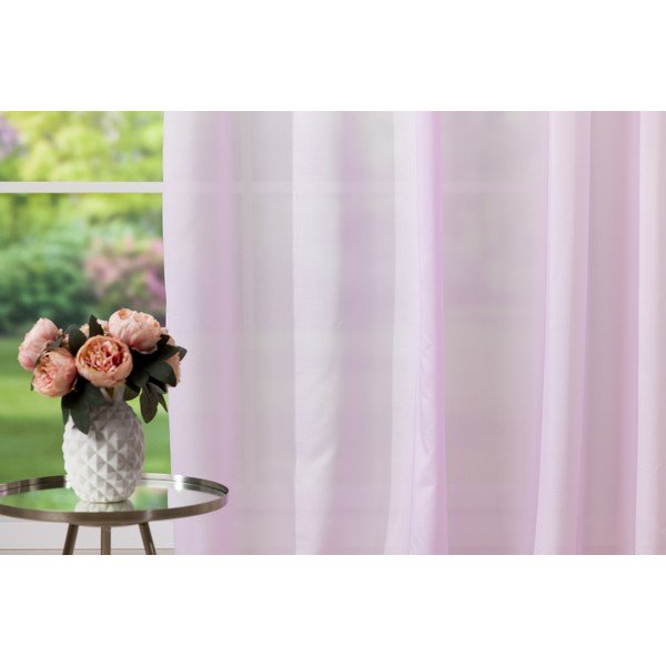 Růžová záclona 300x245 cm Mist – Mendola Fabrics-image-3