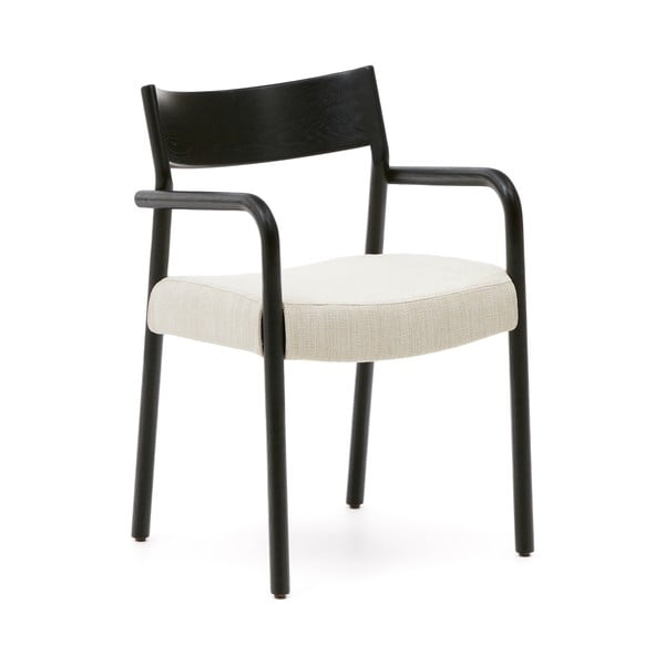 Černá/béžová jídelní židle Falconera – Kave Home