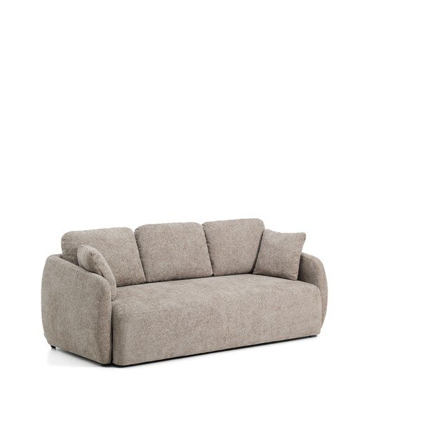 Taupe žinylková rozkládací pohovka 218 cm Laira – Kave Home-image-2