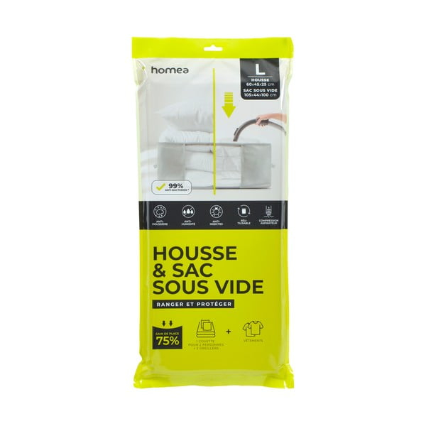 Vakuový plastový úložný box na oblečení 60x45x25 cm – Homéa-image-1