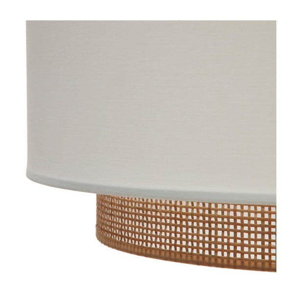 Látkové stínidlo v bílo-přírodní barvě ø 40 cm Erna – Kave Home-image-3