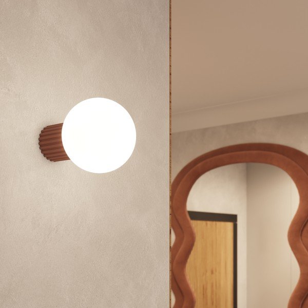 Světle hnědé nástěnné svítidlo ø 12 cm Orbital – Sollux-image-2