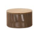 Kulatý zahradní odkládací stolek s deskou z akácie ø 70 cm Dandara – Kave Home