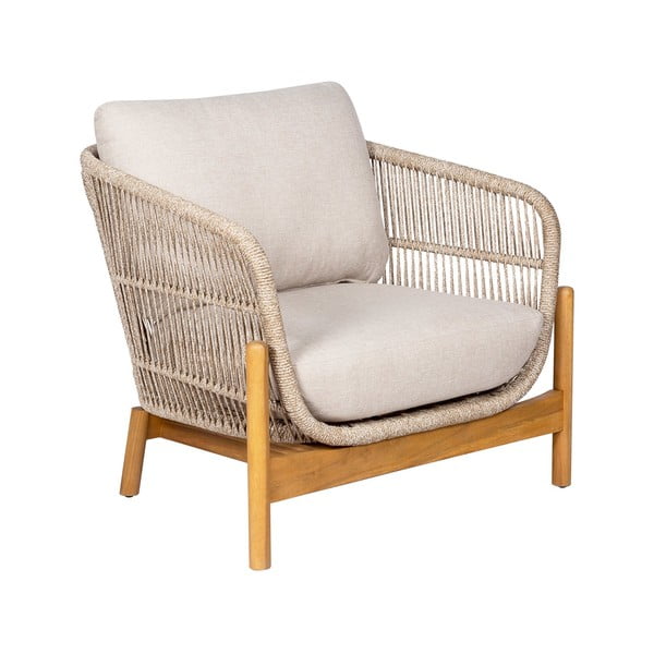 Zahradní lounge set z masivu akácie v krémovo-přírodní barvě pro 4 Terracina – House Nordic-image-2