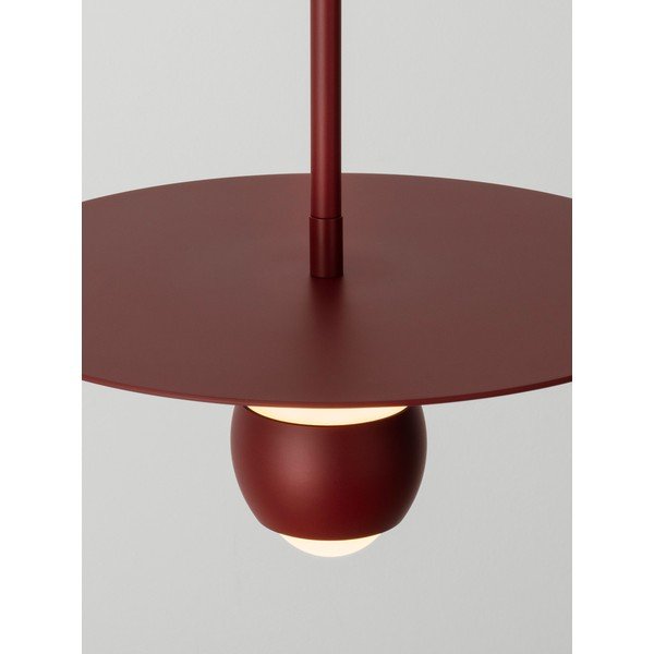 Červené hliníkové LED závěsné svítidlo ø 30 cm Edem – Nova Luce-image-2