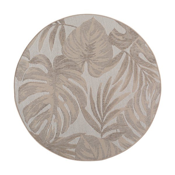 Béžový kulatý vnitřní a venkovní koberec ø 120 cm Desert 1302 – Ayyildiz Carpets