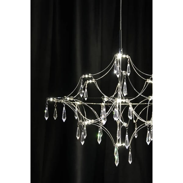 LED závěsné svítidlo ve stříbrné barvě ø 60 cm Efesos – Markslöjd-image-3