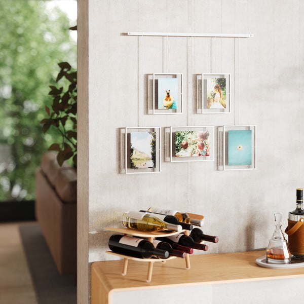 Bílé kovové rámečky na zeď v sadě 5 ks 66x69 cm Exhibit – Umbra-image-2