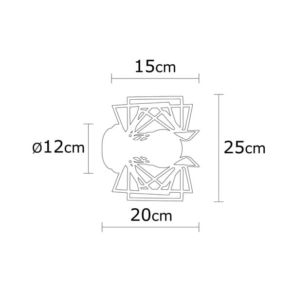 Černé nástěnné svítidlo Nemrut – Opviq lights-image-3