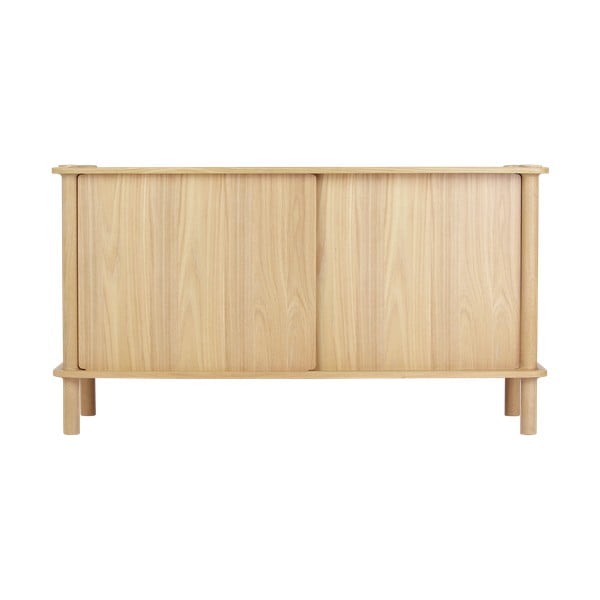 Komoda z dubového dřeva s posuvnými dveřmi v přírodní barvě 135x73,5x48 cm Italic – UMAGE