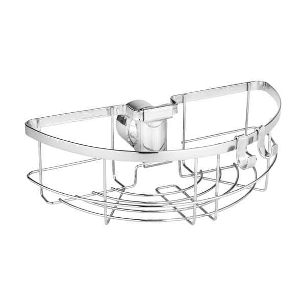 Samodržící koupelnová polička z nerezové oceli ve stříbrné barvě Floresta – Wenko-image-2