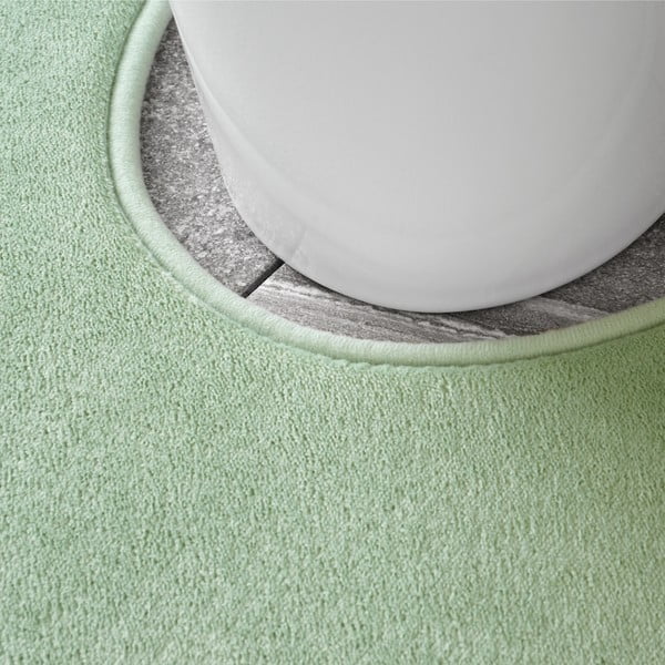 Světle zelené WC koupelnové předložky z paměťové pěny v sadě 2 ks 50x80 cm Anti-Bacterial – Catherine Lansfield-image-3