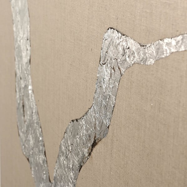 Ručně malovaný obraz 90x120 cm Wild Horizon Silver – Malerifabrikken-image-2