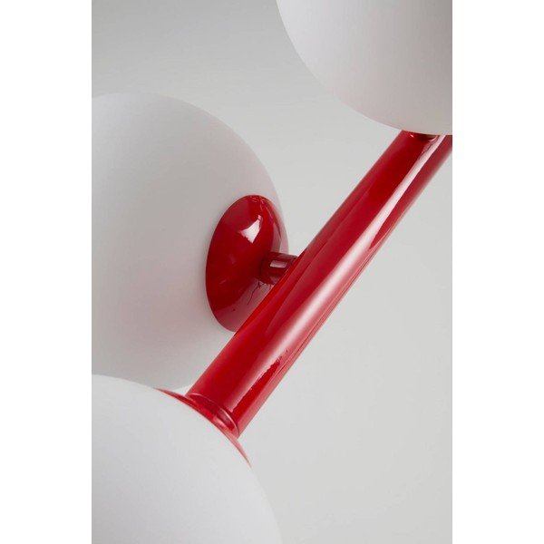 Červené/bílé stropní svítidlo z opálového skla 30x104 cm Ekman – Jotex-image-3