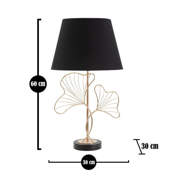 Černá stolní lampa Mauro Ferretti Gingko-image-2