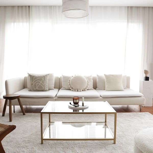 Konferenční stolek ve zlaté barvě 60x90 cm Astro – Neostill-image-4