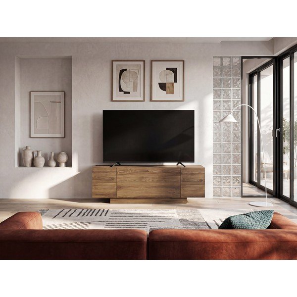 TV stolek v dekoru dubu v přírodní barvě 140x45x40 cm Victor – Marckeric-image-3