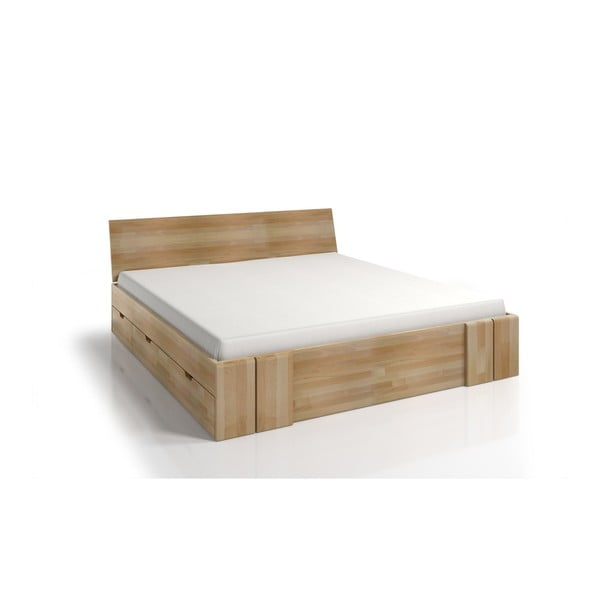 Dvoulůžková postel z bukového dřeva se zásuvkou SKANDICA Vestre Maxi, 160 x 200 cm-image-2