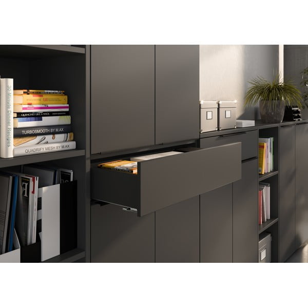 Antracitová šatní skříň 81x197 cm Mailand – Germania-image-1