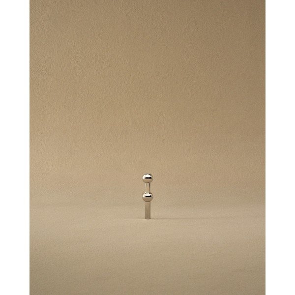 Kovová váza v leskle stříbrné barvě (výška 10 cm) Nagel – STOFF Nagel-image-4