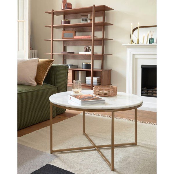 Konferenční stolek Kave Home Shefield, ø 80 cm-image-1