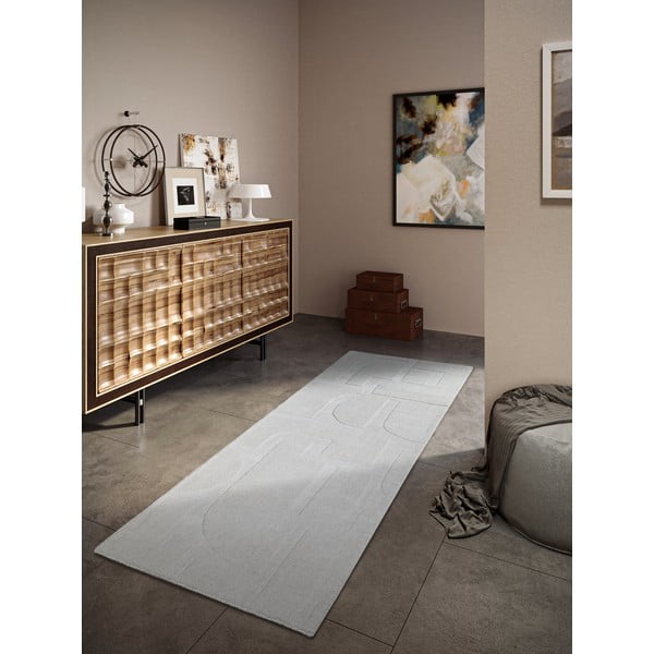 Krémový ručně tkaný vlněný běhoun 80x250 cm Alexis – Villeroy&Boch-image-1