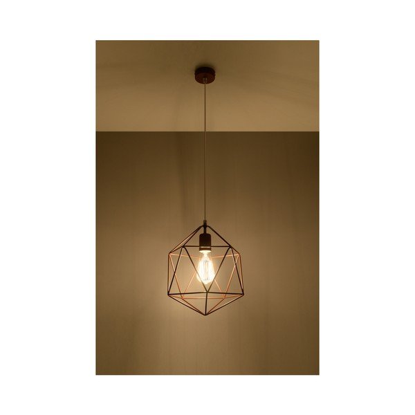 Stropní svítidlo v měděné barvě Sollux Donato-image-2