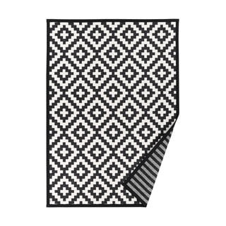 Černo-bílý oboustranný koberec Narma Viki Black, 80 x 250 cm