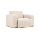 Béžové křeslo z textilie bouclé Molino – Micadoni Home