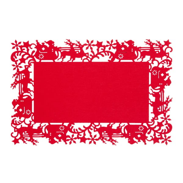 Červené prostírání Clayre & Eef Christmas Time, 45 x 30 cm