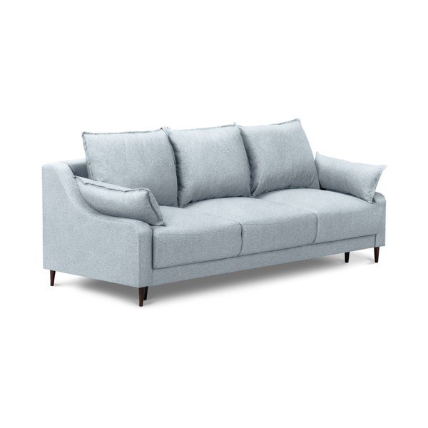 Světle modrá rozkládací pohovka s úložným prostorem Mazzini Sofas Ancolie, 215 cm-image-2