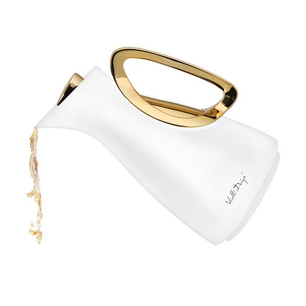 Termoska v bílo-zlaté barvě 1 l Alessia – Vialli Design-image-3