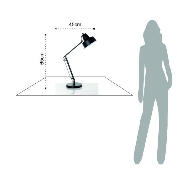 Černá stolní lampa 65 cm Ark - Tomasucci-image-4