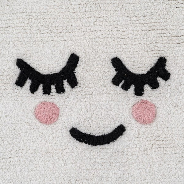 Bílý bavlněný dětský koberec 60x100 cm Cloud – Ixia-image-2