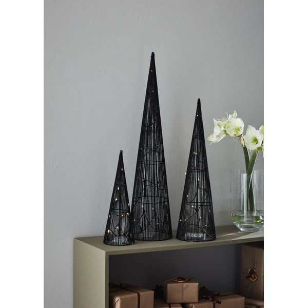 Černé světelné dekorace s vánočním motivem  v sadě 3 ks Dunge – Markslöjd-image-1