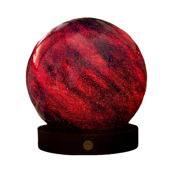 Světelná dekorace na USB v tmavě přírodní barvě ø 12 cm Galaxy Breeze – Gingko