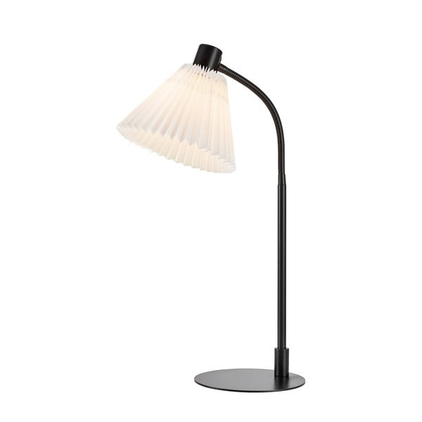 Bílo-černá stolní lampa s textilním stínidlem (výška 59 cm) Mira – Markslöjd