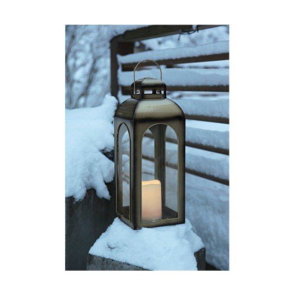 LED lucerna v bronzové barvě vhodná do exteriéru Best Season Miriam, výška 43 cm-image-2